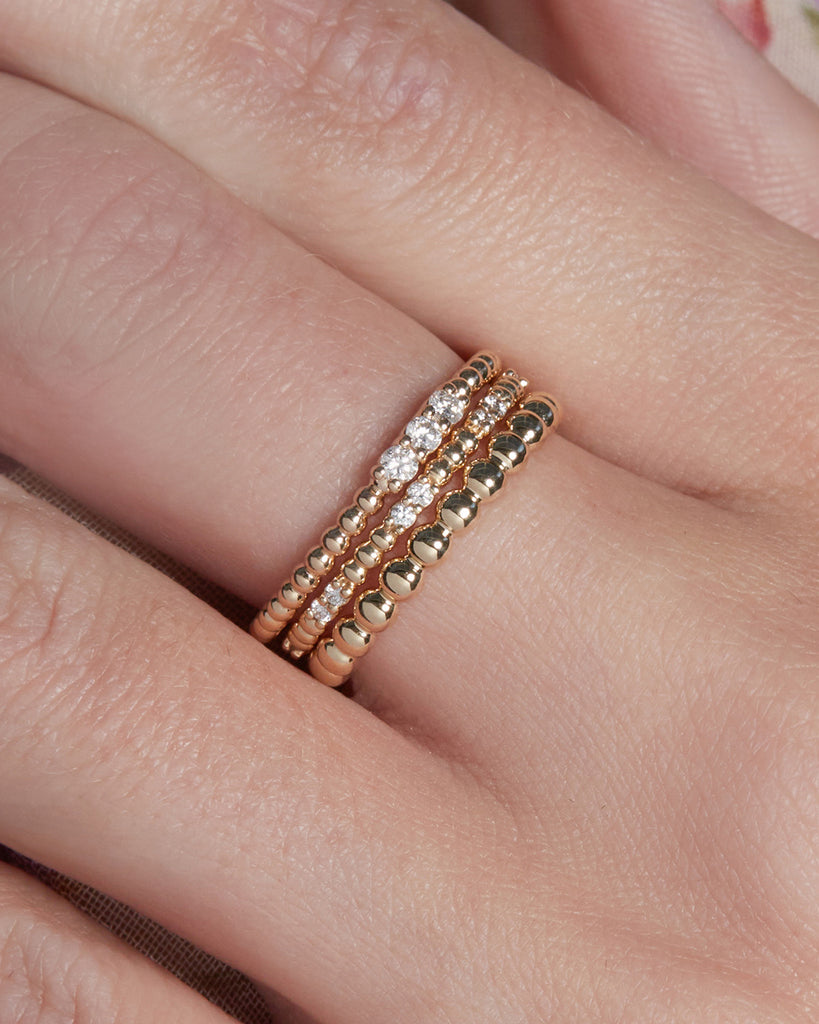 The Beaded Diamond Stud Band