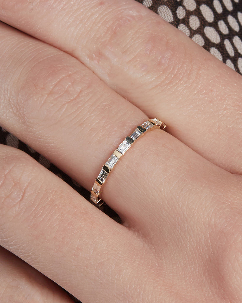 The Petite Baguette Eternity Band