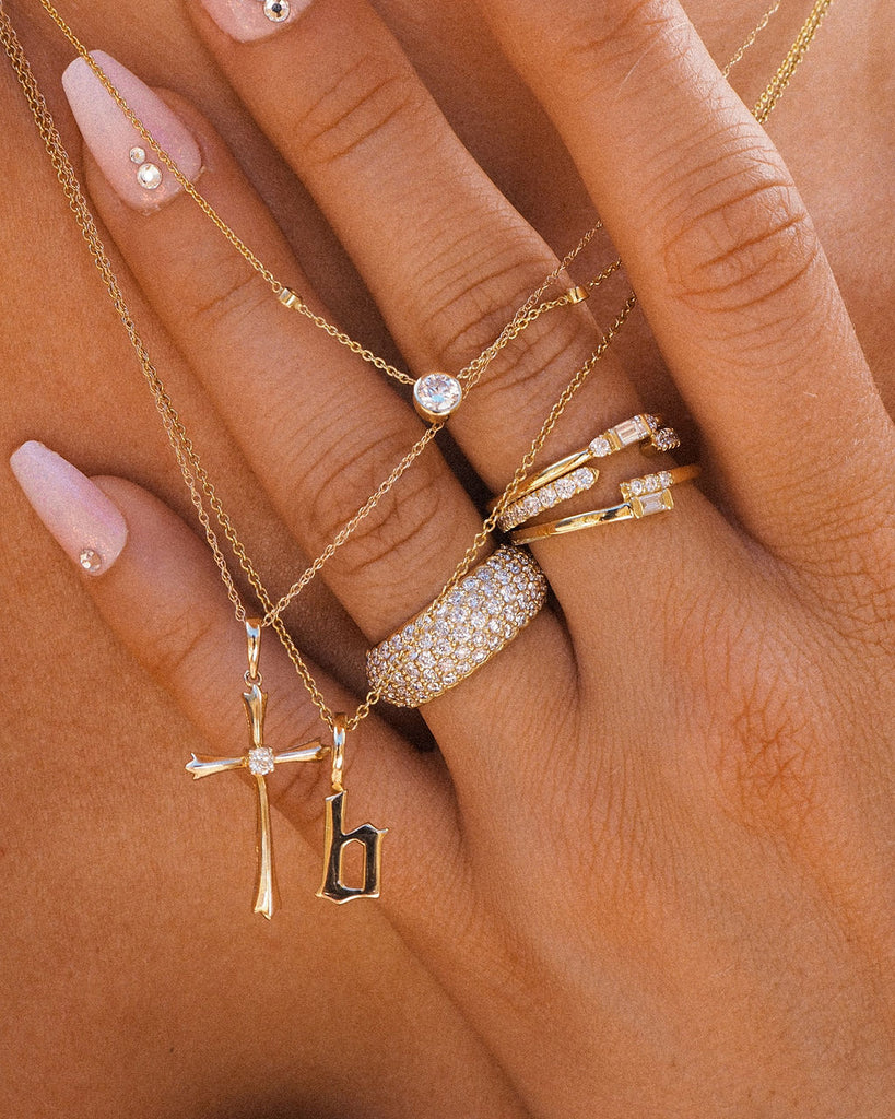 The Baguette Stud Ring