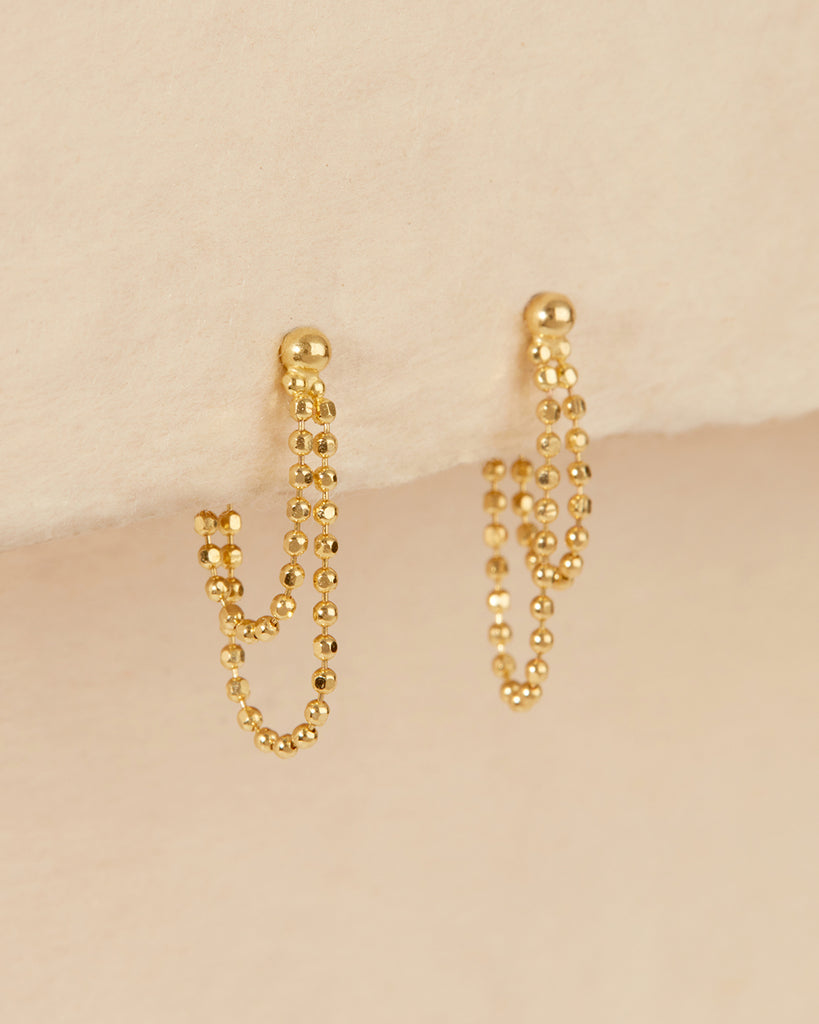 The Double Ball Chain Studs