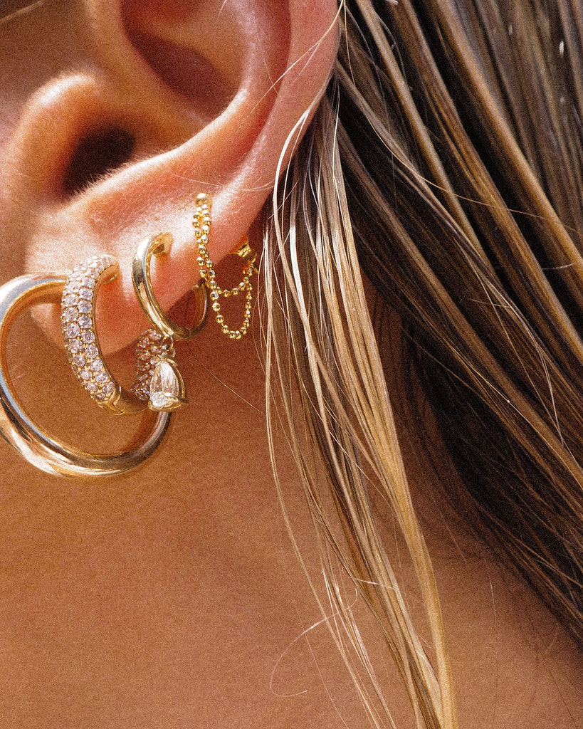 The Double Ball Chain Studs