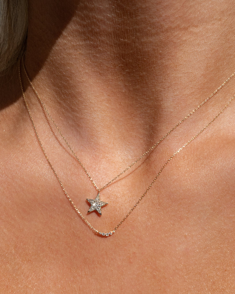 The Pave Star Charm Necklace