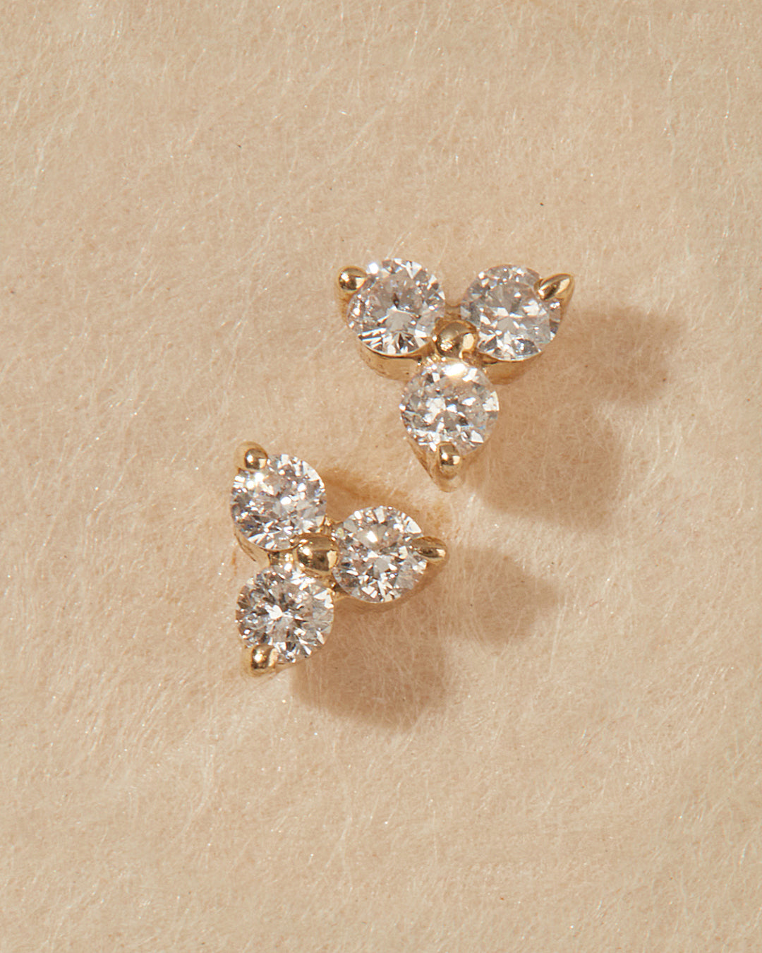 The Tri-Cluster Diamond Studs